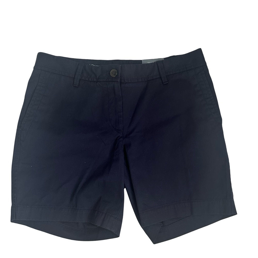 NWT Talbots Navy Blue Supersoft Relaxed Chino Cotton Shorts
